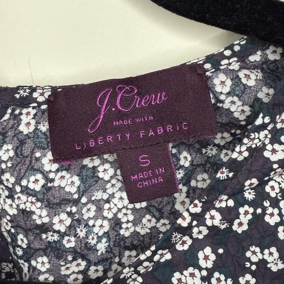 J. CREW X LIBERTY of LONDON Misti Valeria Boho Pintuck Floral Smocked Blouse - Picture 6 of 10